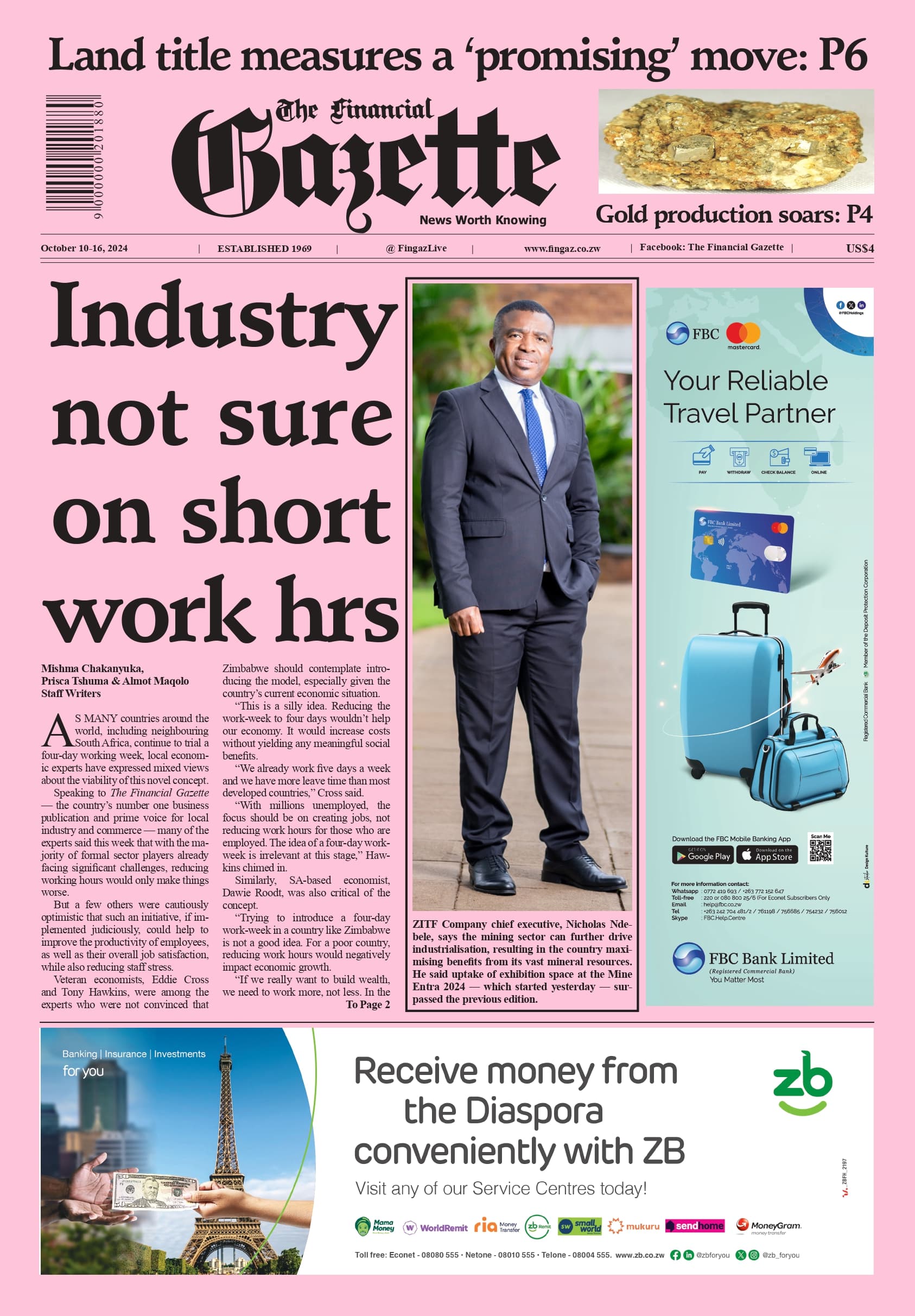 Thursday 10 October 2024