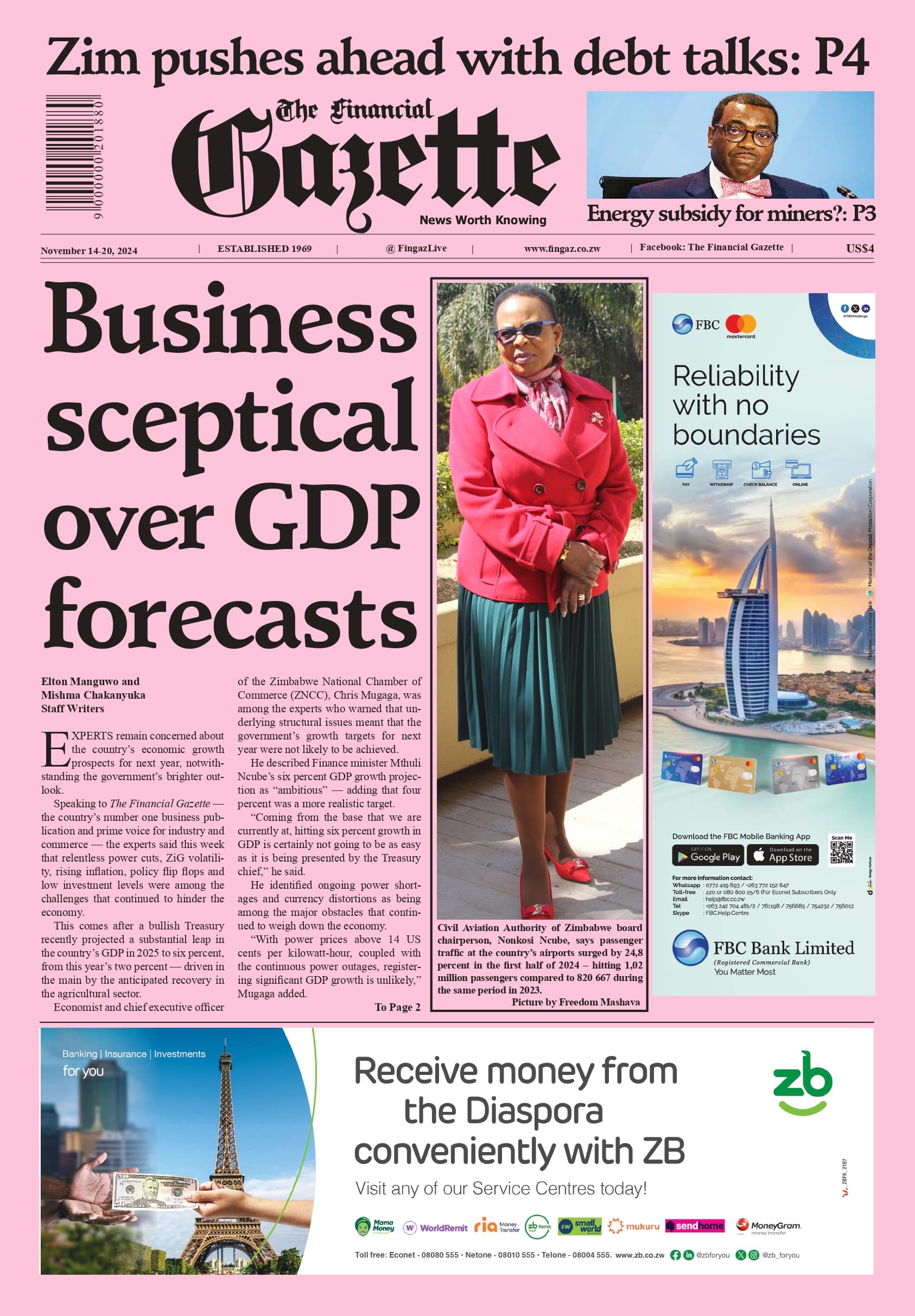 Thursday 14 November 2024