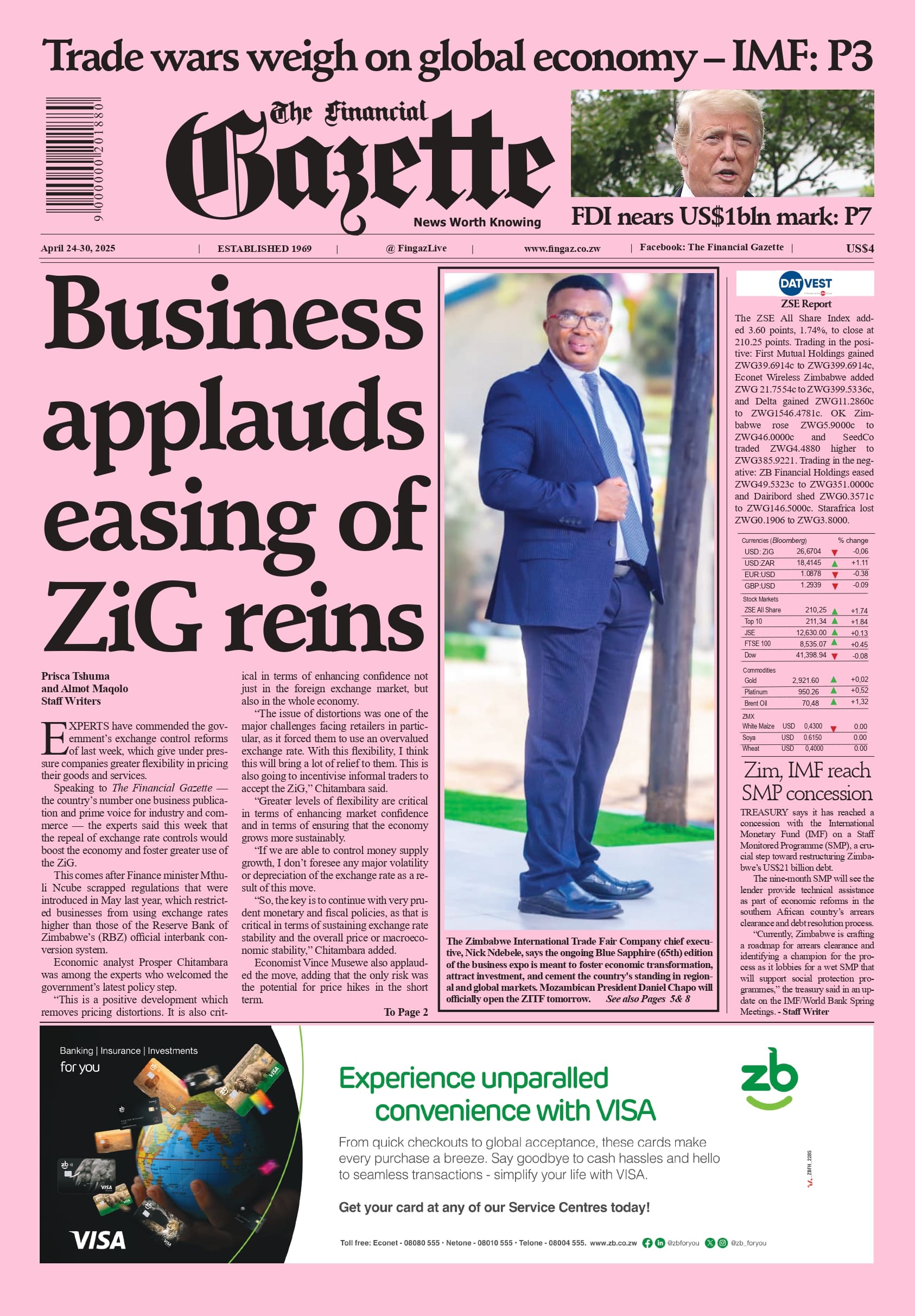 Thursday 24 April 2025