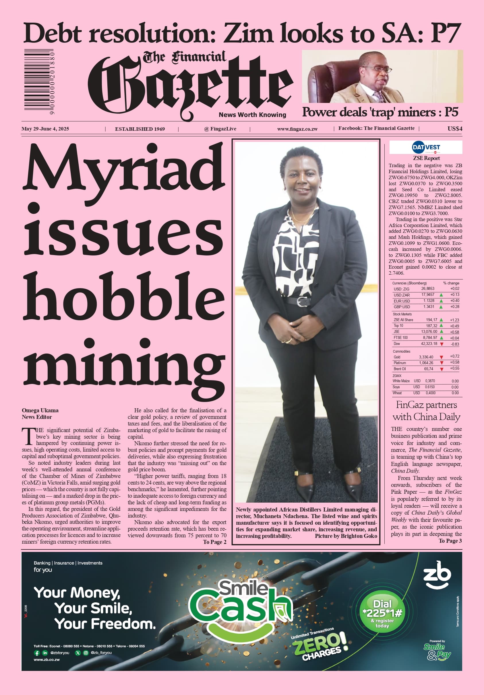 Thursday 29 May 2025