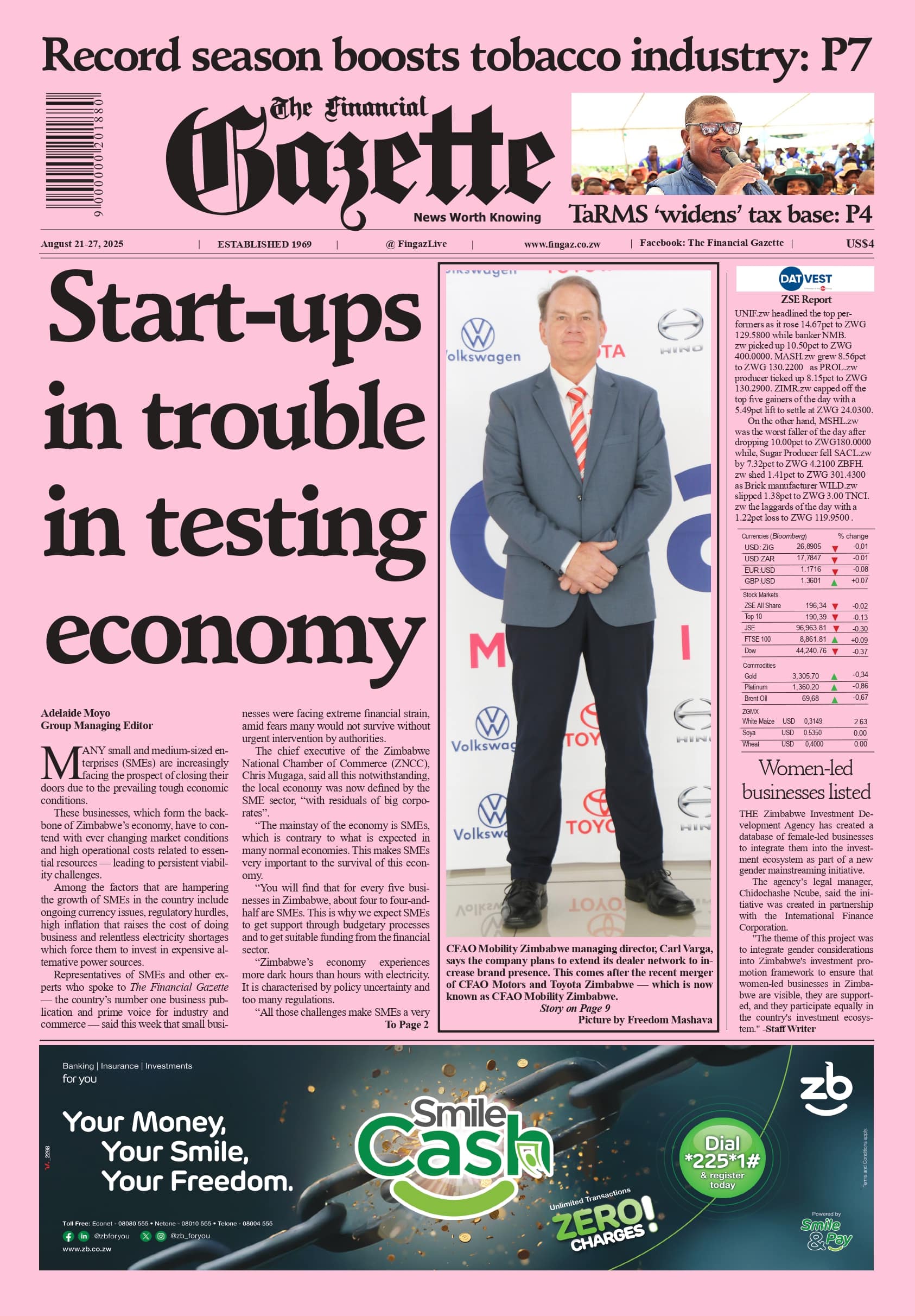 Thursday 21 August 2025