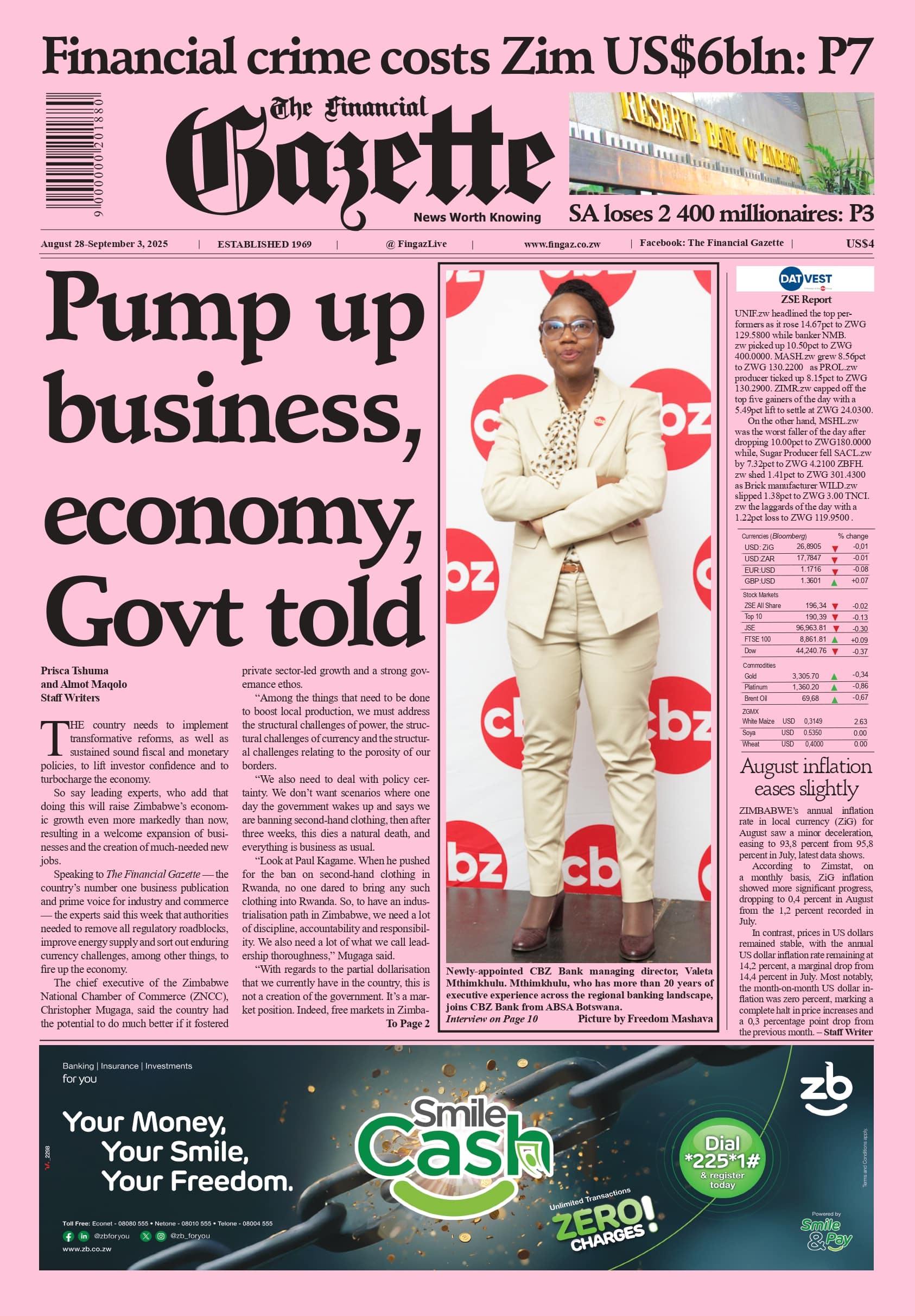 Thursday 28 August 2025