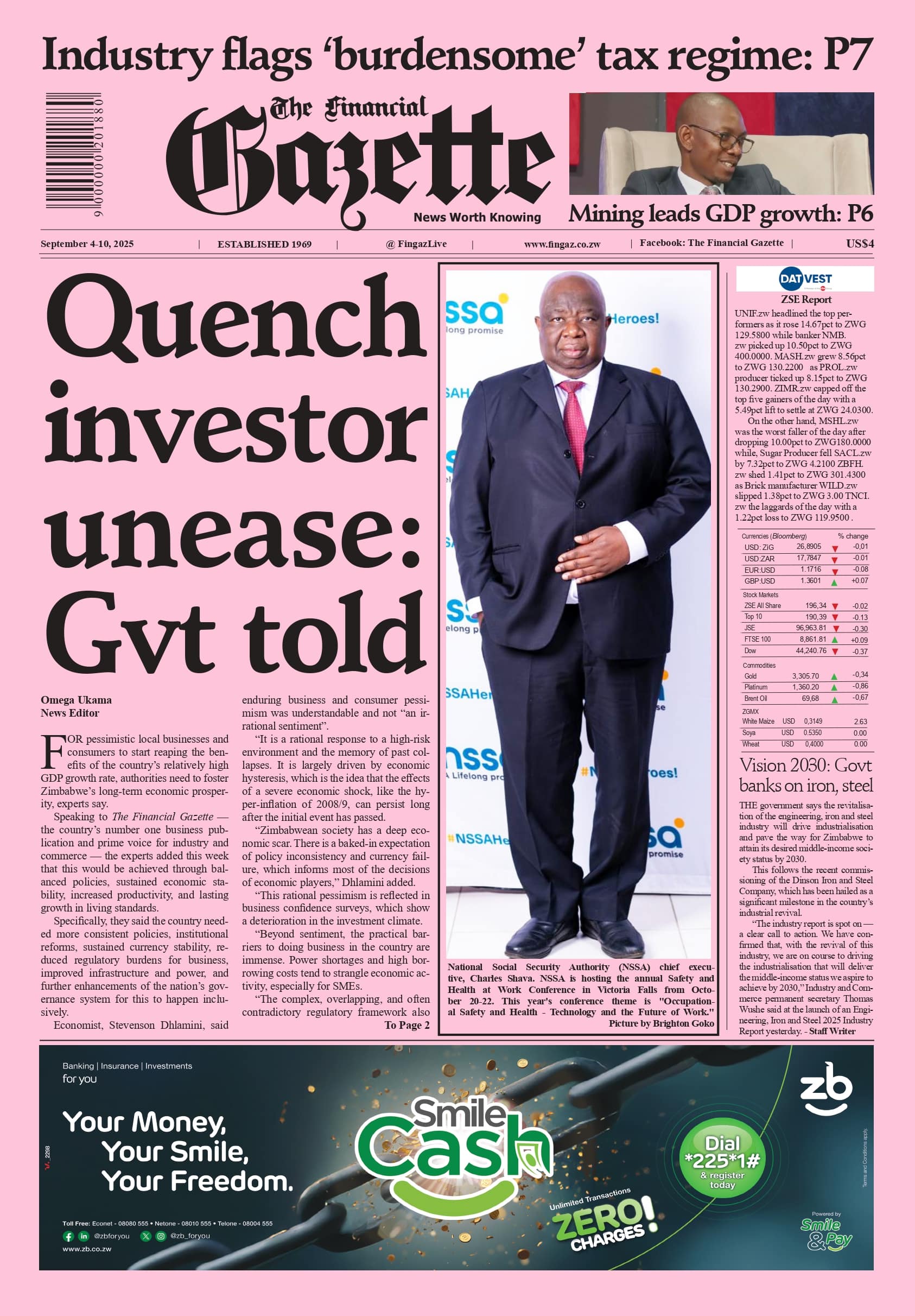 Thursday 4 August 2025
