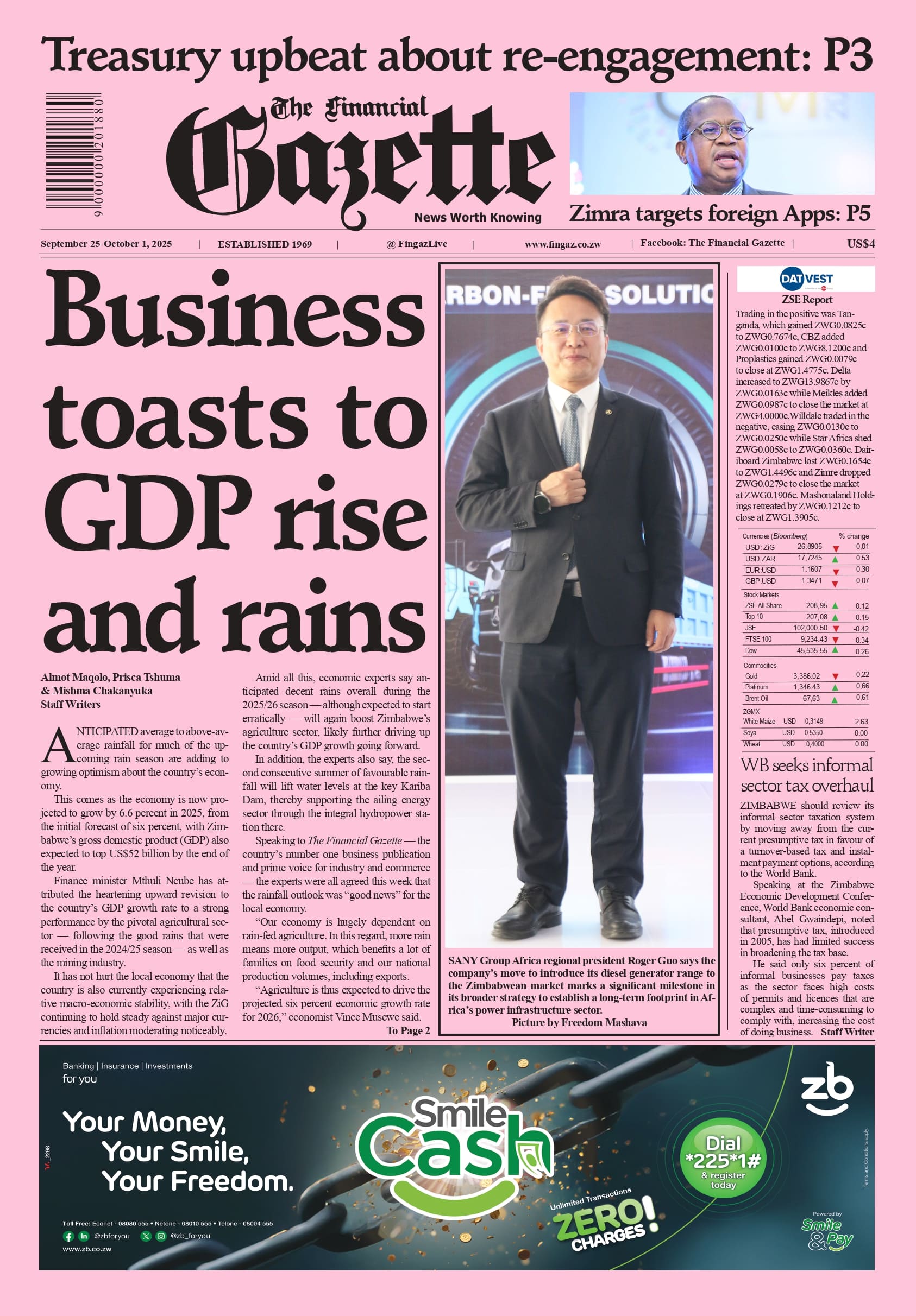 Thursday 25 September 2025